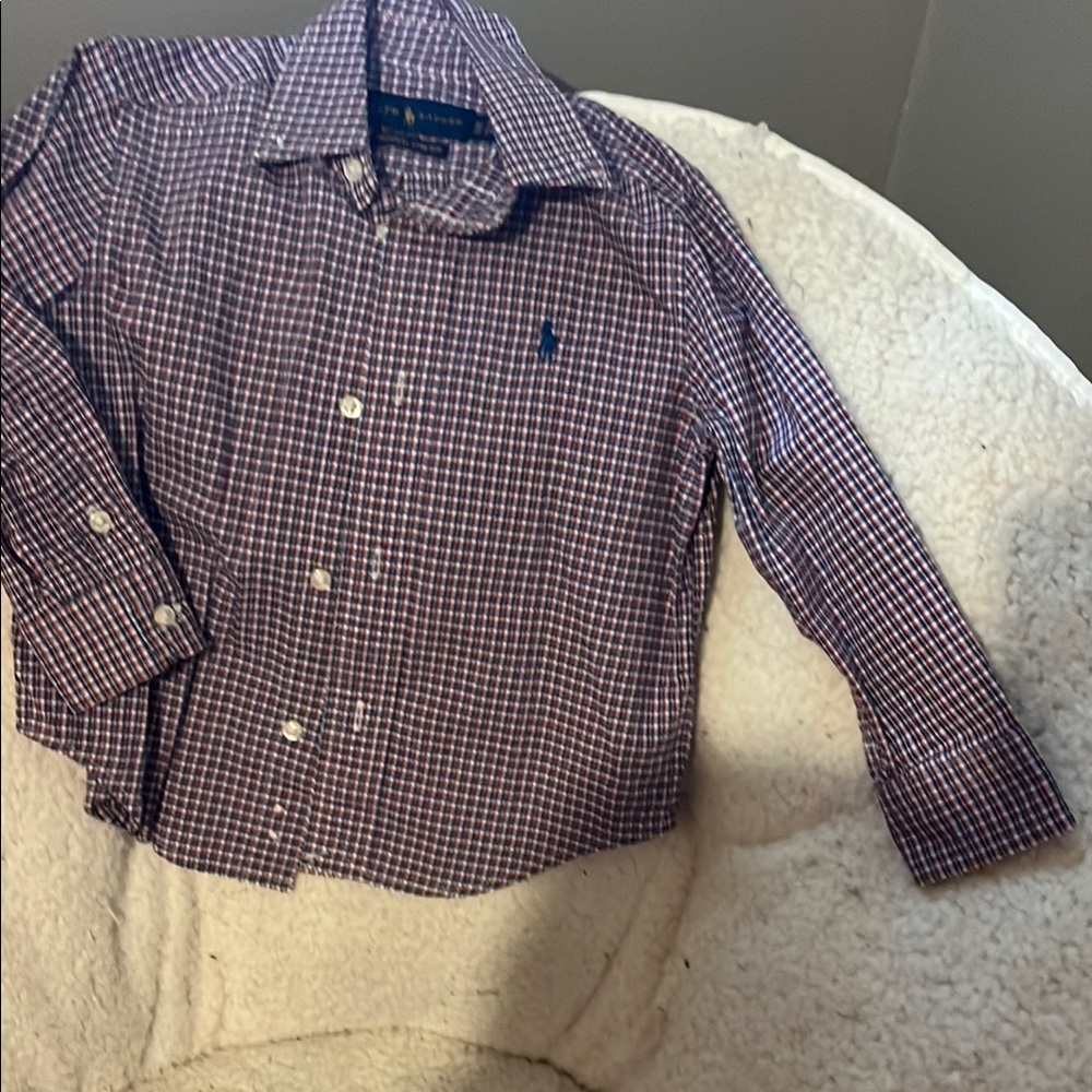 Polo by Ralph Lauren Kids Checkered Shirt - Red and White